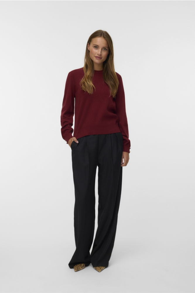 VMHOLLYKARIS LS O-NECK PULLOVER BOO 10331441 Syrah